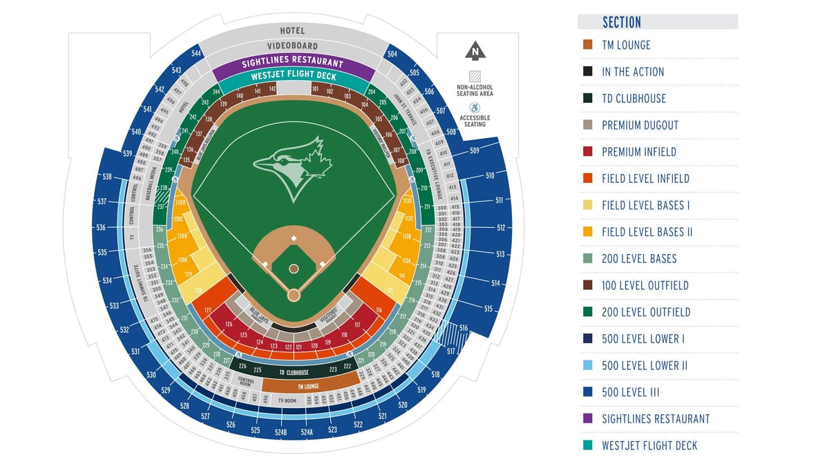 Toronto blue jays de estar mapa