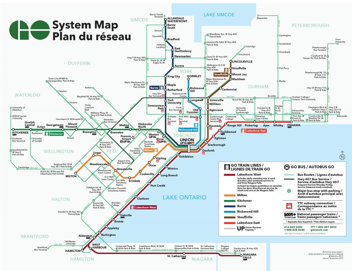 Toronto estação de autocarro mapa