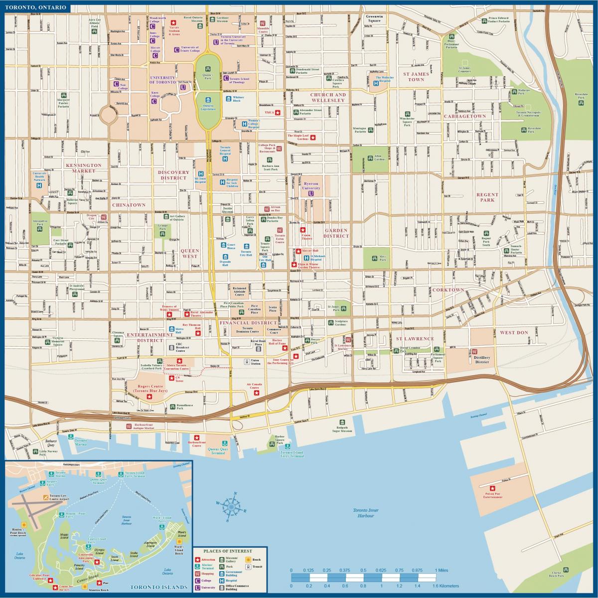 Mapa Da Cidade De Toronto 