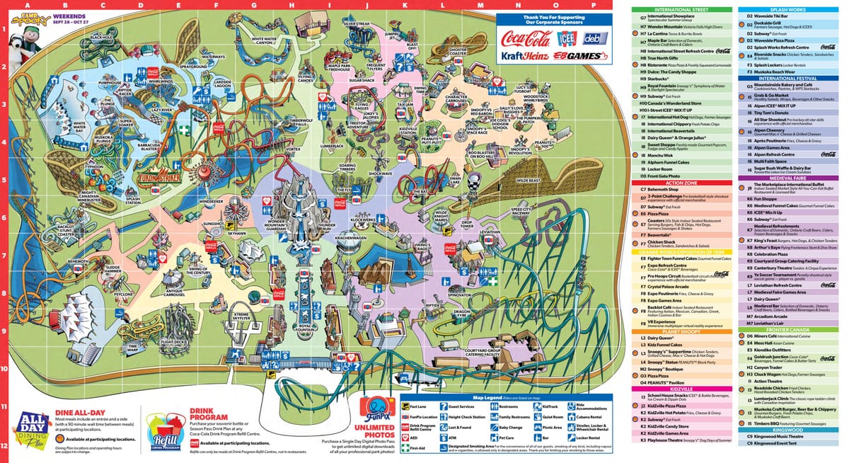 mapa do país das Maravilhas de Toronto