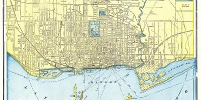 Velho mapa de Toronto