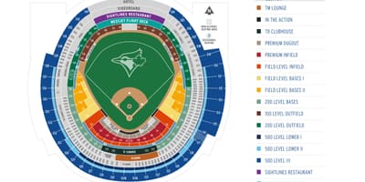 Toronto blue jays de estar mapa