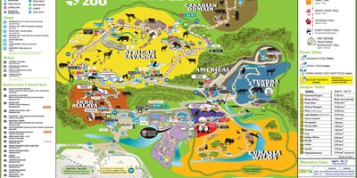 Mapa do jardim zoológico de Toronto