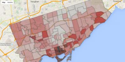 Crime mapa de Toronto